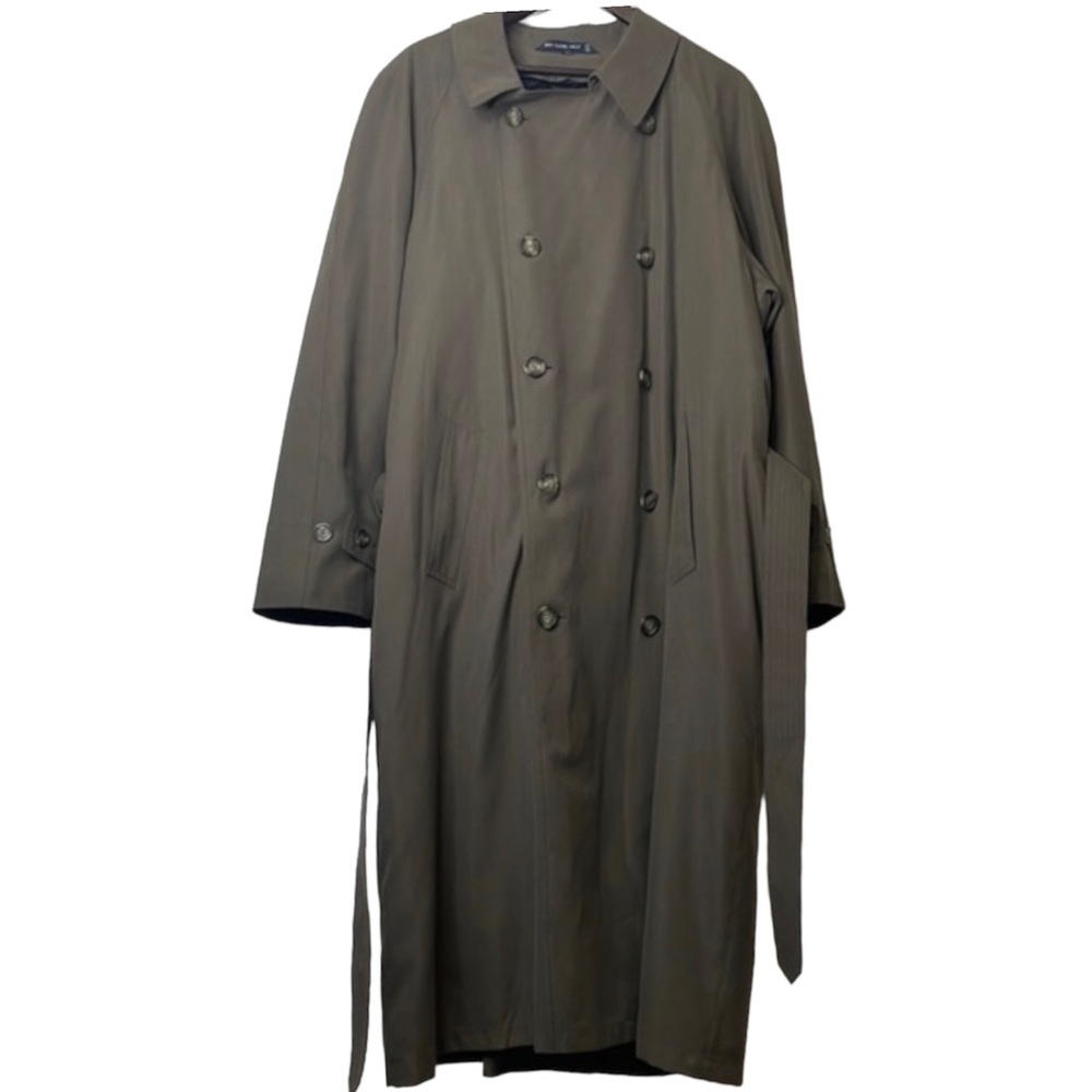 Men's Vintage Ralph Lauren double breasted trench coat brown EUC size 42R